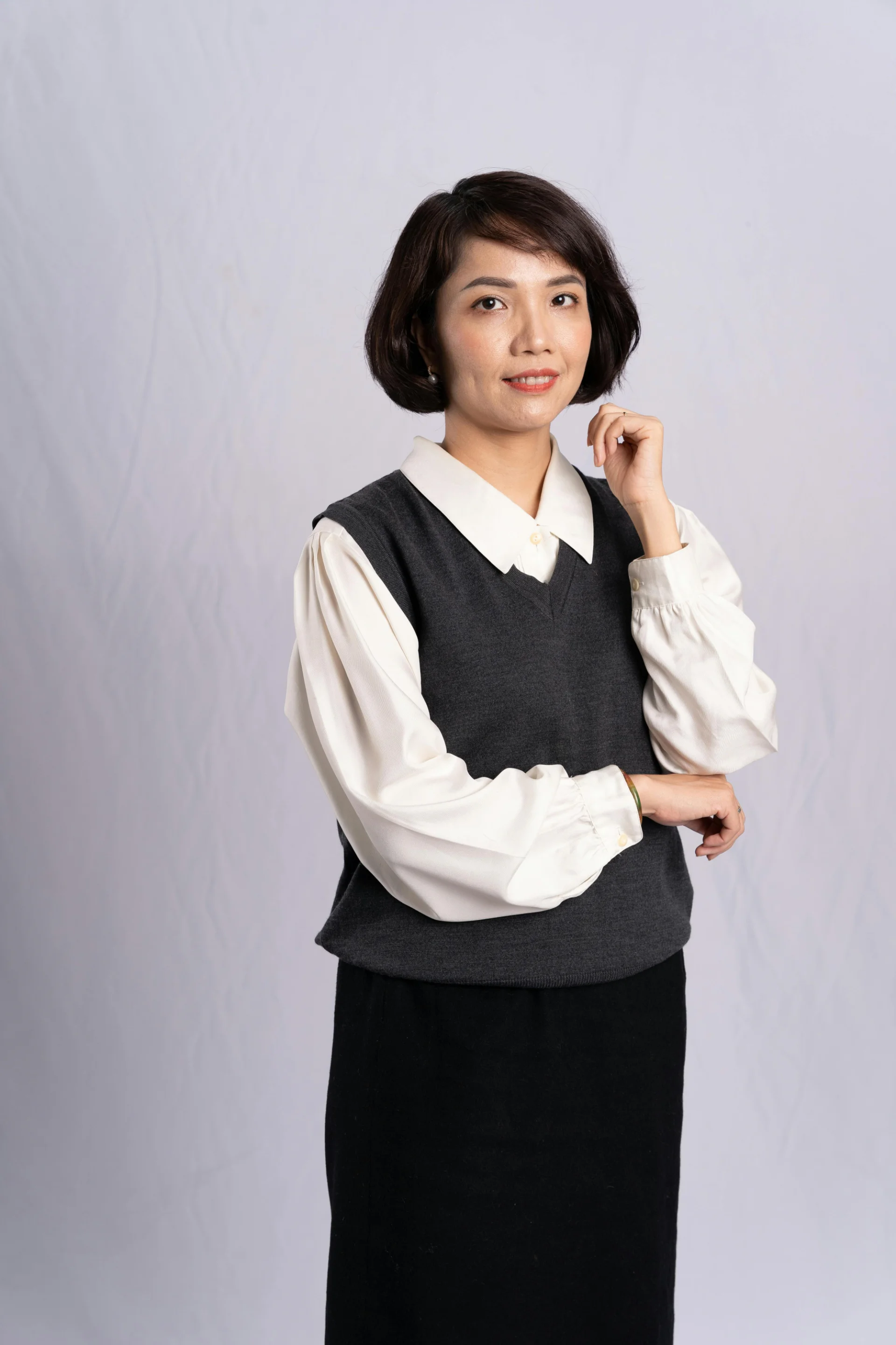 Man with microphone podcasting